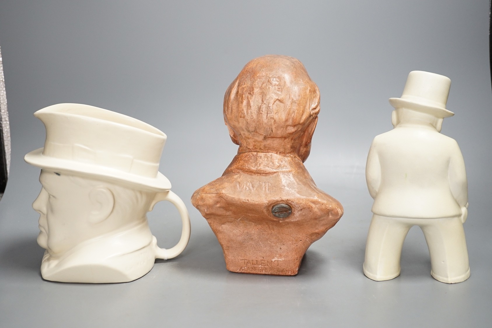Various Winston Churchill pottery figures